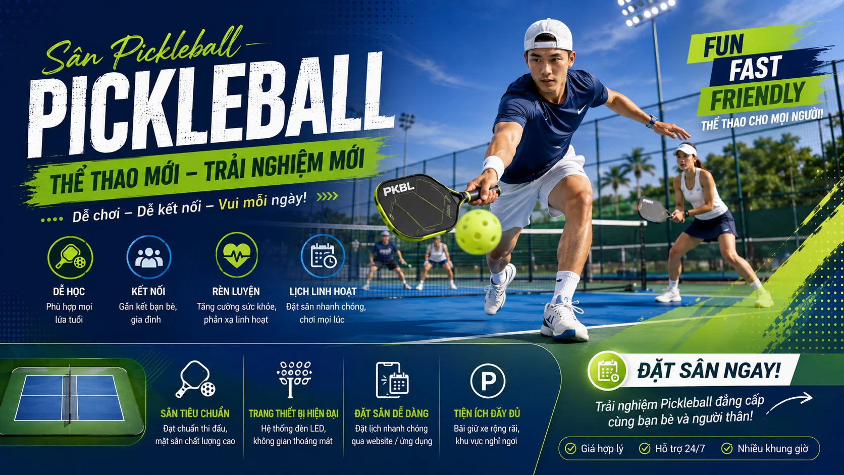 Sân Pickleball Demo Club